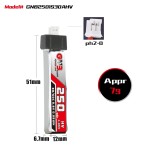 GAONENG GNB 1S 250mAh 3.8V 30C Plastic Head PH2.0 RC LiPo Battery HV LiHV Inductrix  FPV BNF BLADE RC Horizon  Quads Toy